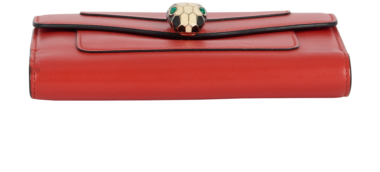 Bulgari Serpenti Small Wallet, &pound;280, Accessories, Red, Leather, Top view